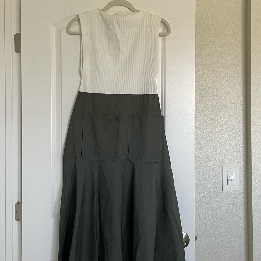 Zara White Ribbed Top